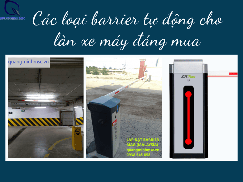 barrier tự động cho làn xe máy